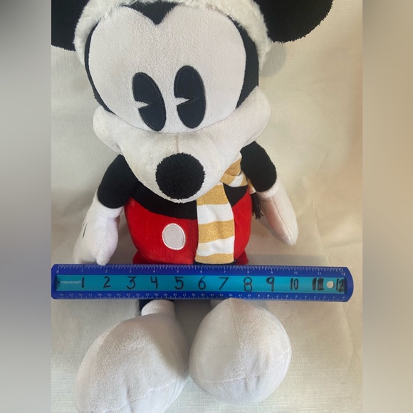 DISNEY MICKEY/MINNIE MOUSE CHRISTMAS SANTA 20" PLUSH DOLLS - Picture 12 of 14
